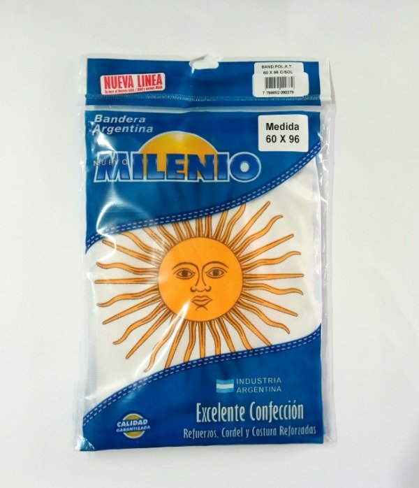 Producto - Bandera Argentina de tela 60 cm por 1 metro - 0