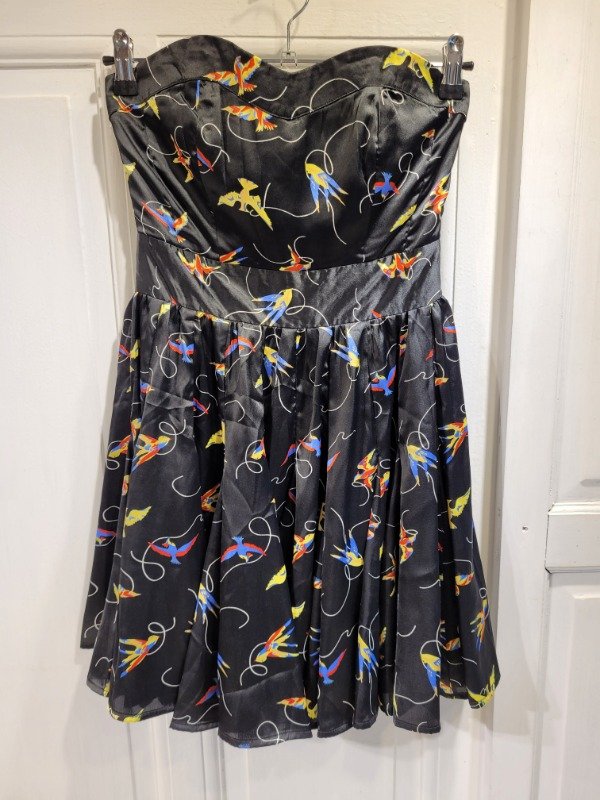 Producto - Vestido ONA SAEZ strapless con aves Talle S - PRECIO: 50X