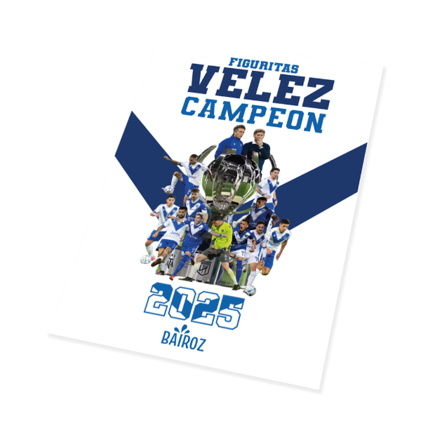 Producto - Caja de 50 Sobres De Figuritas Velez Sarsfield Campeon 2025