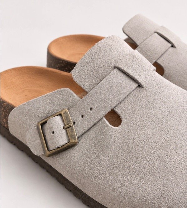 Producto - Zueco Gris De Gamuza - 2