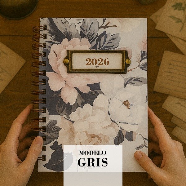 Producto - AGENDA 2026 - Mod. Gris Vintage