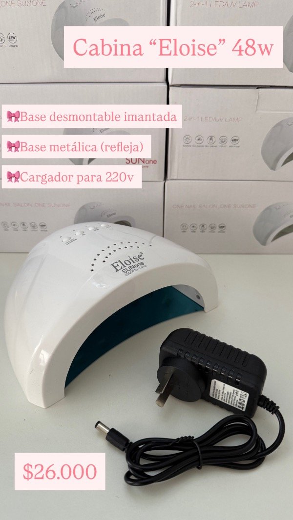 Producto - Cabina Eloise 48w con base metálica y cargador 220v