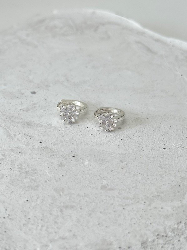 Producto - Aros Flor Cristal - 0