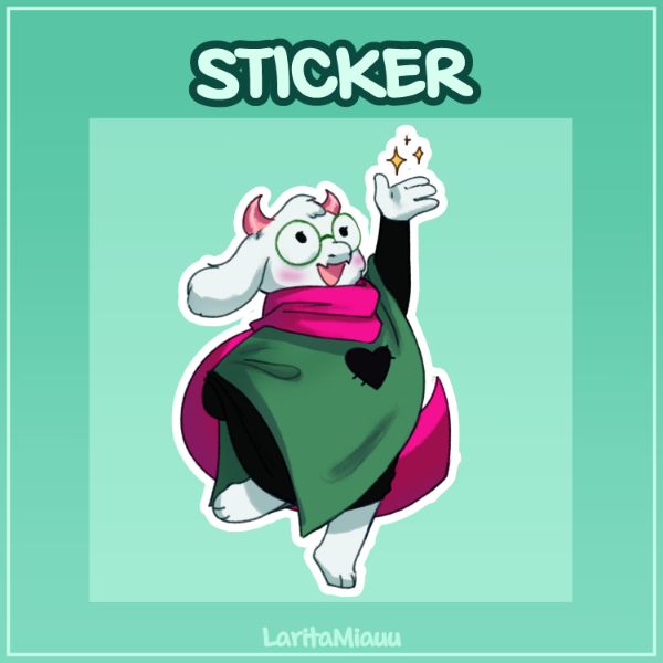 Producto - Ralsei Deltarune Sticker