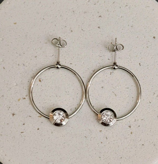 Producto - Argollas Círculo con Cubik Redondo