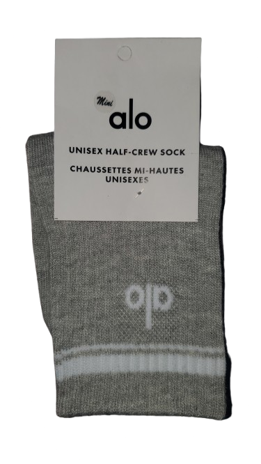 Producto - MEDIAS 3/4 MINI ALO GRIS LOGO BLANCO 23 AL 33 PACK 12 UNI.(COMO LAS DE MAMA)
