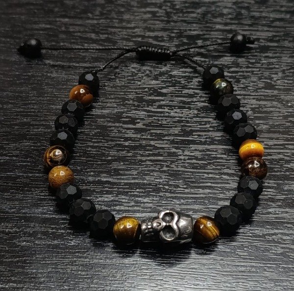 Producto - Pulsera Piedra Onix Skull - 1