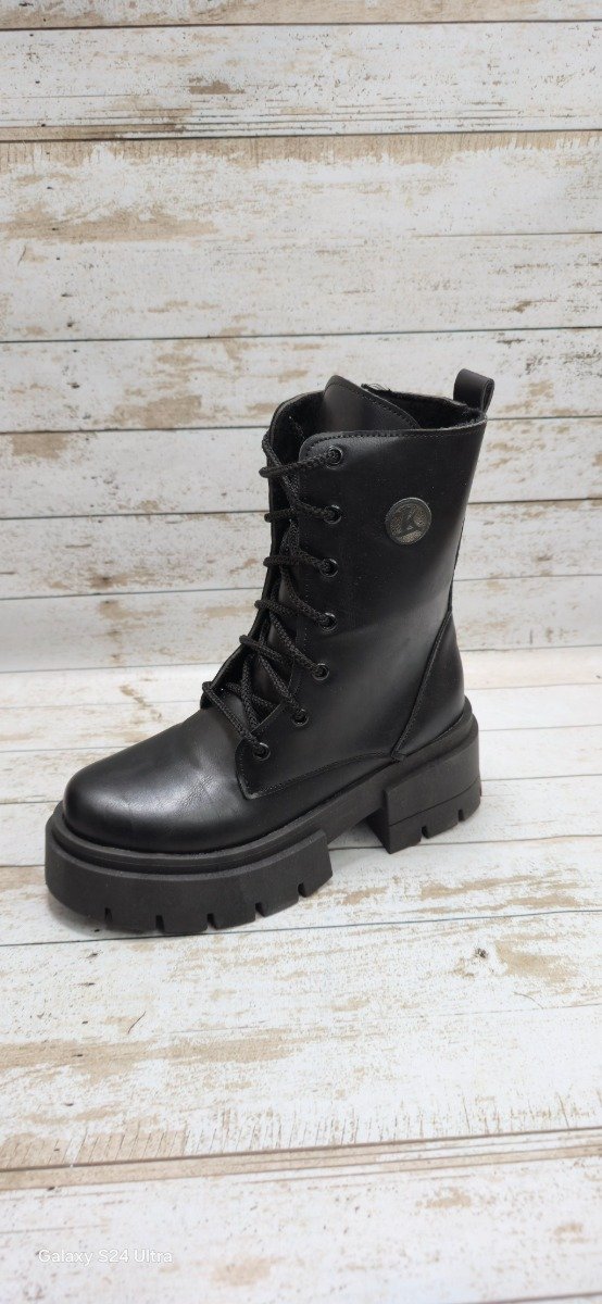 Producto - borcego acordonado mediano negro del 36 al 40 - 2