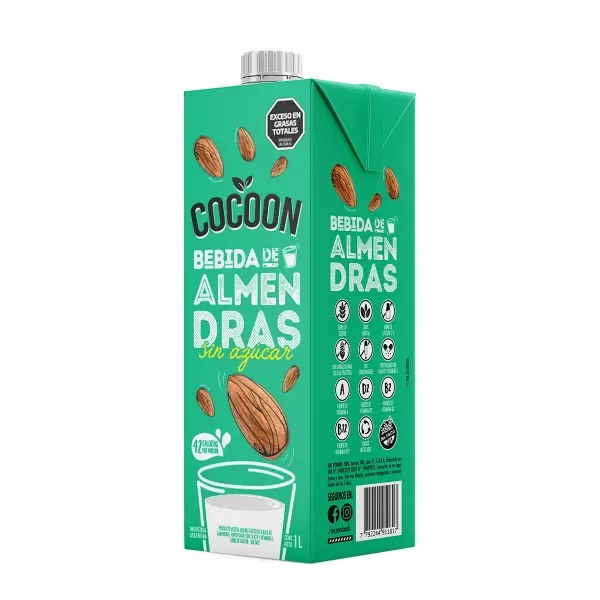 Producto - COCOON BEBIDA DE ALMENDRAS SIN AZUCAR 1LT