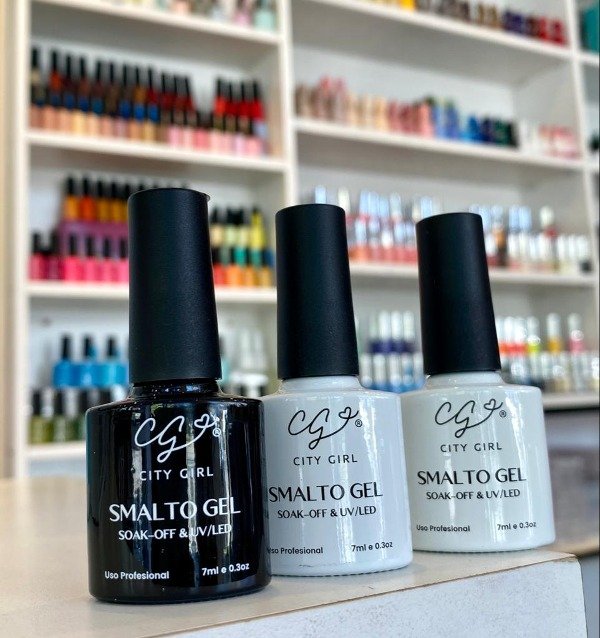 Producto - Esmalte semipermanente NEGRO/BLANCO/VIA LÁCTEA City Girl 7ml