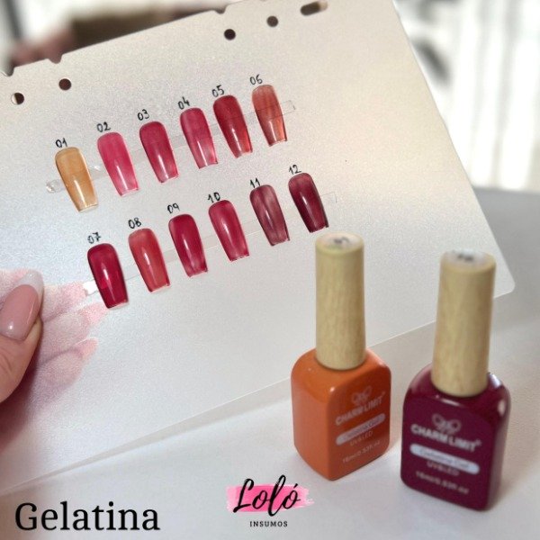 Producto - Esmalte semi - Colección Gelatina Rojos Charm Limit (elegir tono)