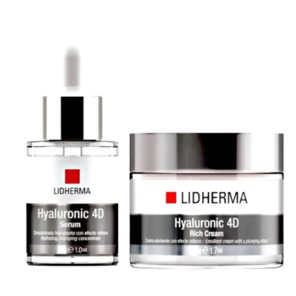 Producto - Kit Hyaluronic 4d Rich Cream + Hyaluronic 4d Serum Lidherma