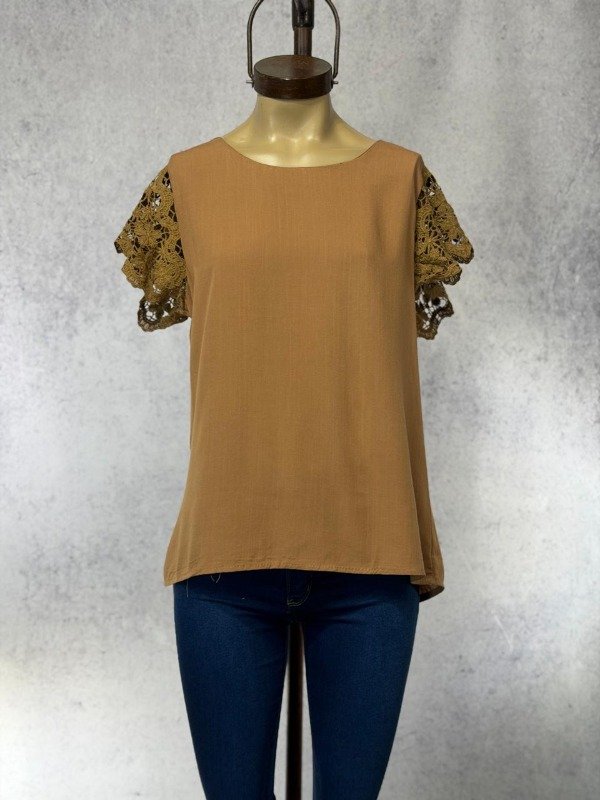 Producto - BLUSA TRIAL MARRON LINO IMPORTADA - 0