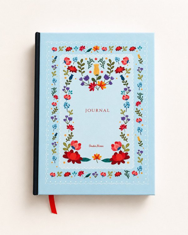Producto - Journal Floral Skyblue