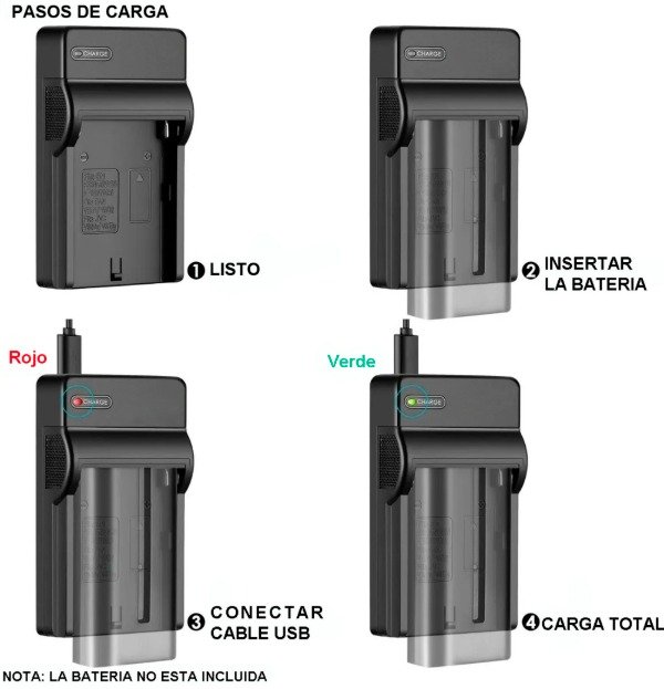 Producto - Cargador de Batería Fuji Np-60  Finepix F410 M603 50i F601 F603 - 2