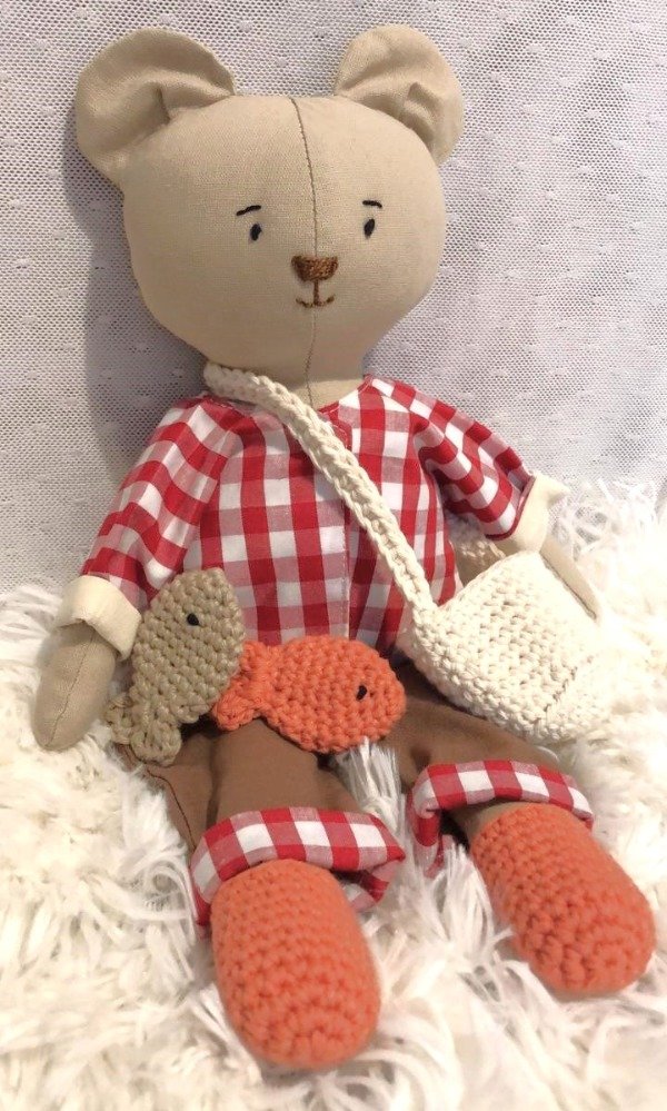 Producto - Muñeco apego estimulación Niños "Osito Tobías"