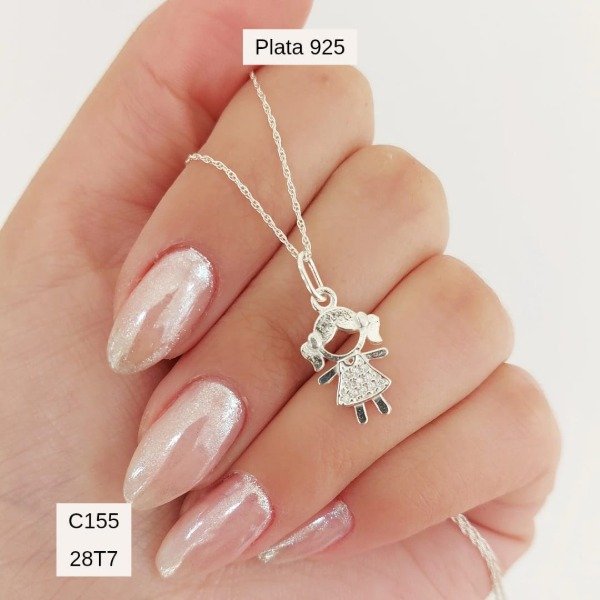 Producto - Cadena tourbillon y dije nena m. pave