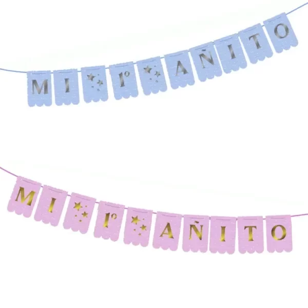 Producto - BANDERIN 1 AÑITO CON STAMPING