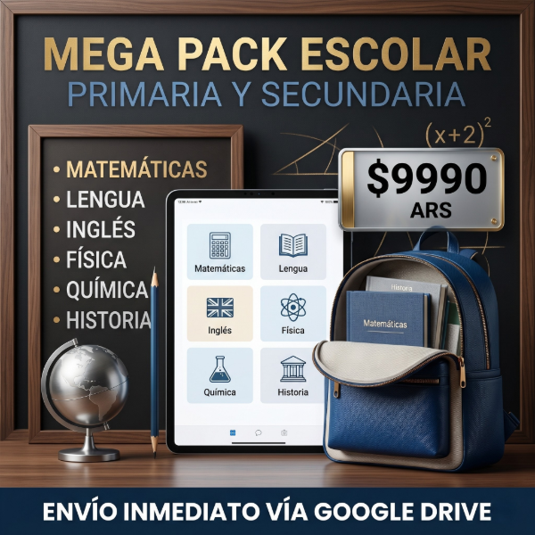 Producto - N18: PACK +23 CARPETAS CON LIBROS ESCOLARES PARA PRIMARIA Y SECUNDARIA!