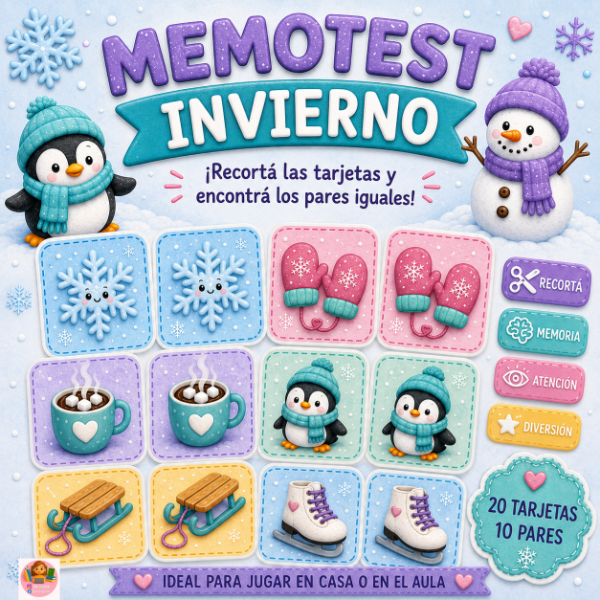 Producto - "MEMOTEST DE INVIERNO"