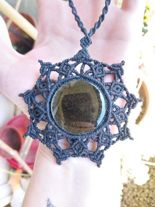 Producto - Mandala Sirio con Obsidiana Dorada