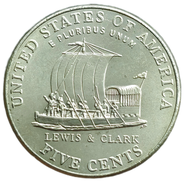 Producto - Estados Unidos 5 Cents 2004 Expedición "P" Km#361 VF+
