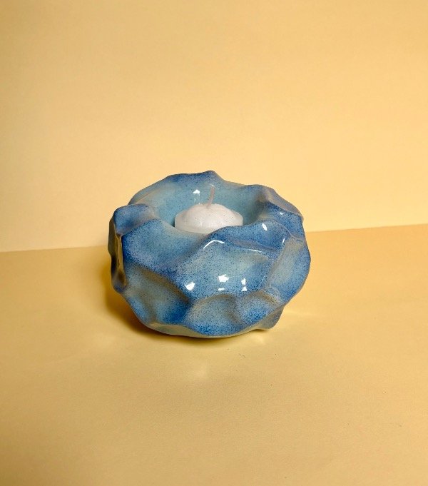 Producto - Candelabro Vul Pamuk Azul