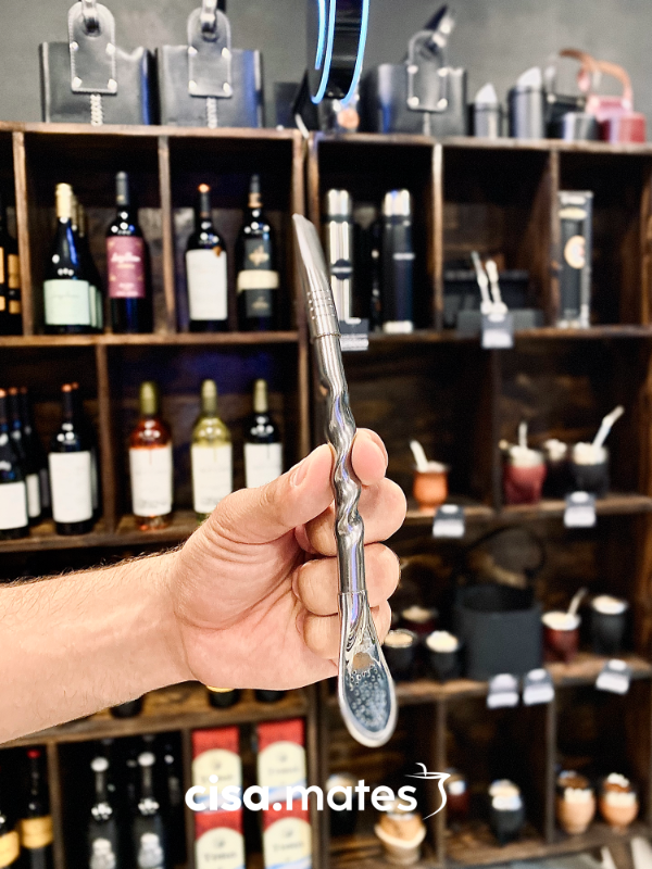 Producto - BOMBILLON RECTO CINCELADO ACERO