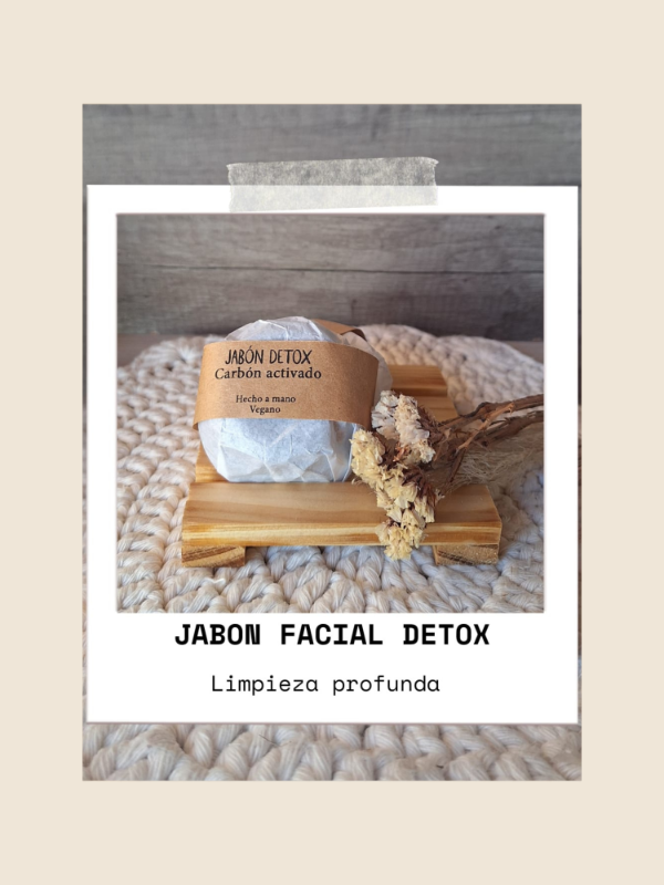 Producto - Jabón natural facial de carbón activado "Detox"