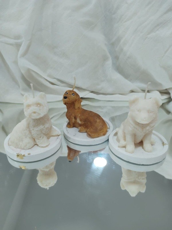 Producto - Vela perritos grandes c/posavelas x10 c/tarjeta