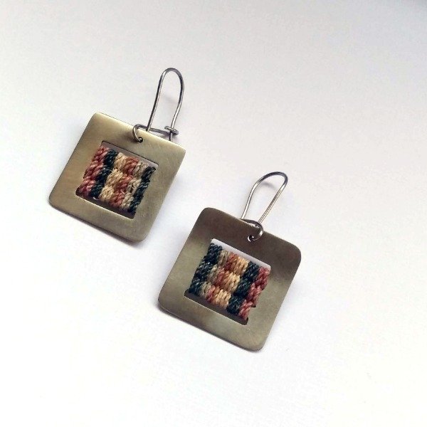 Producto - Aros Tejidos Cuadrados