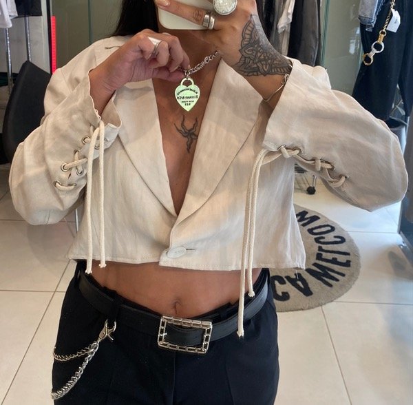 Producto - Blazer blanco Crop