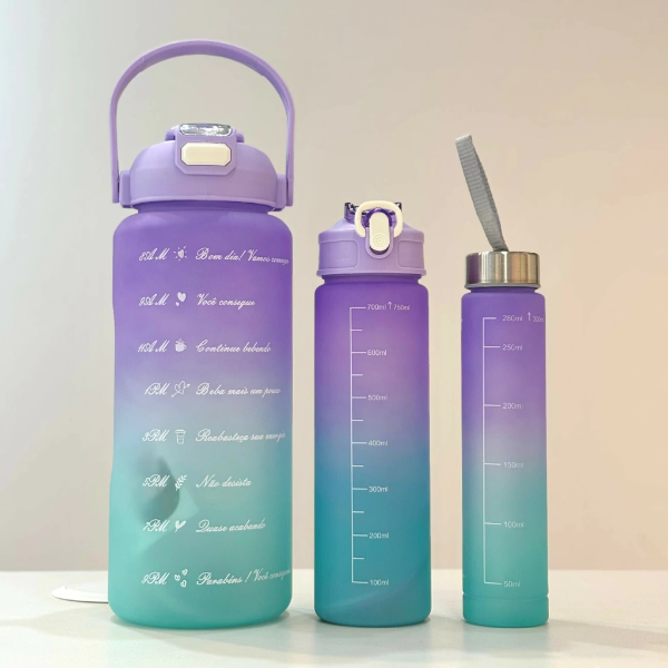 Producto - Set x3 botellas motivacionales