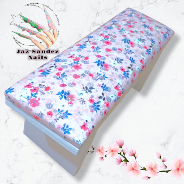 Producto - APOYAMANOS RECTANGULAR FLOWER ROSE 26,5 x 11 x10