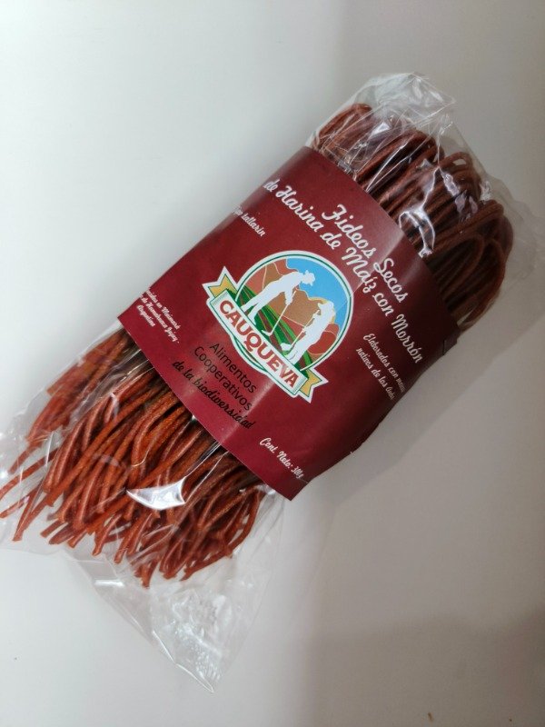 Producto - FIDEOS DE MAIZ MORADOS CON MORRON