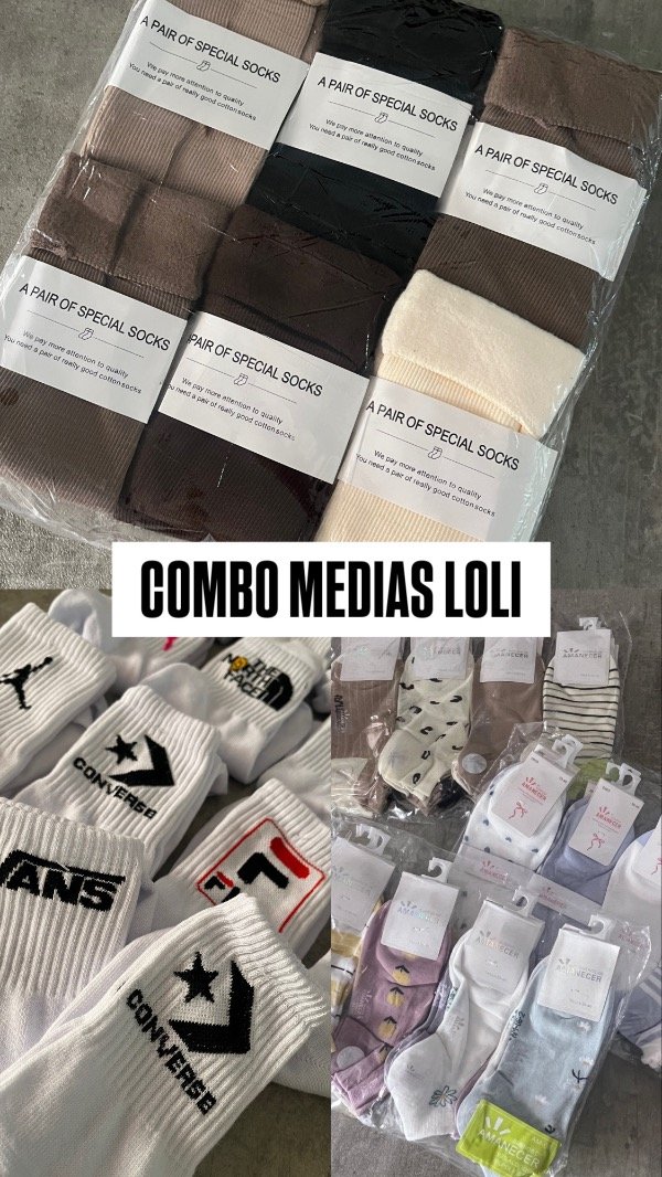 Producto - Combo Medias Loli (POR 3 DOCENAS SURTIDAS)