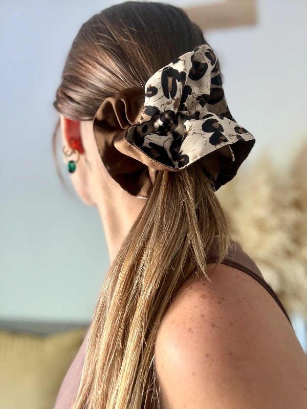 Producto - Scrunchie print beige
