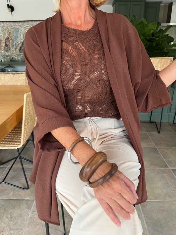 Producto - Kimono crepe corto