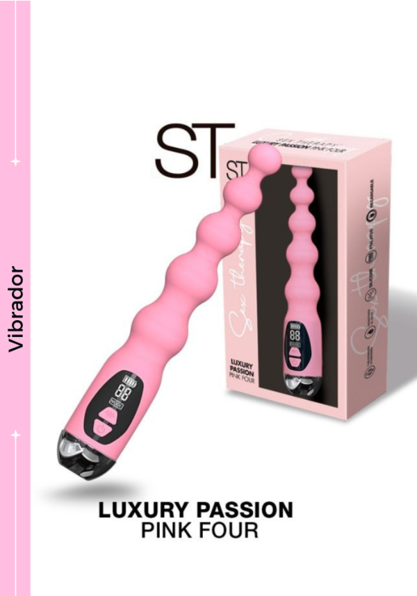 Producto - Vibrador anal y vaginal LUXURY PASSION PINK FOUR