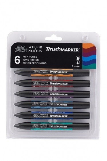 Producto - Marcadores Brushmarker, tonos ricos. Winsor and Newton