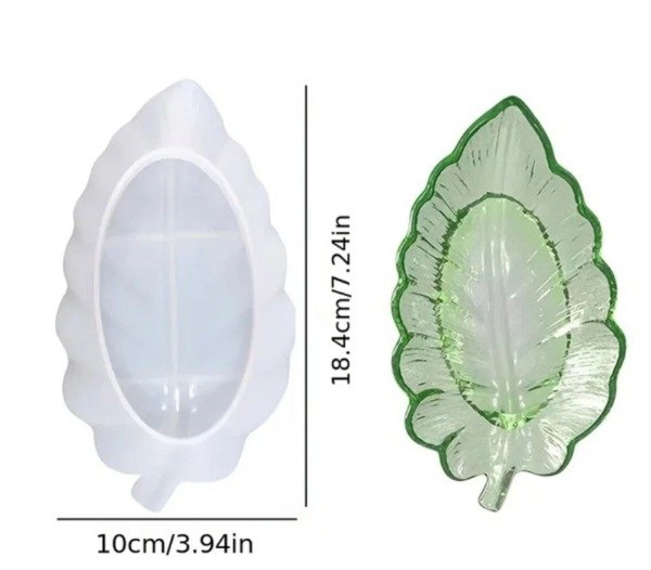 Producto - Molde Silicona Bandeja Hoja Decorativa - 1