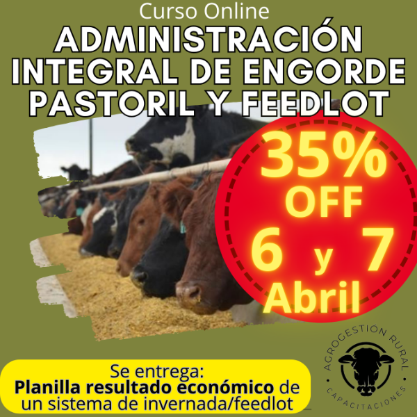 Producto - Curso Online: Administración Integral de Engorde Pastoril y Feedlot