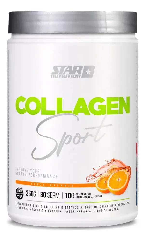 Producto - collagen Sport 360 G En Polvo Sabor Naranja - Star Nutrition