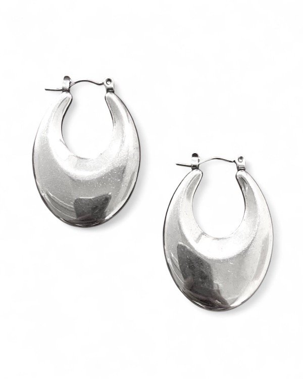 Producto - ARGOLLAS OVALED ISIDORA SILVER (Par)
