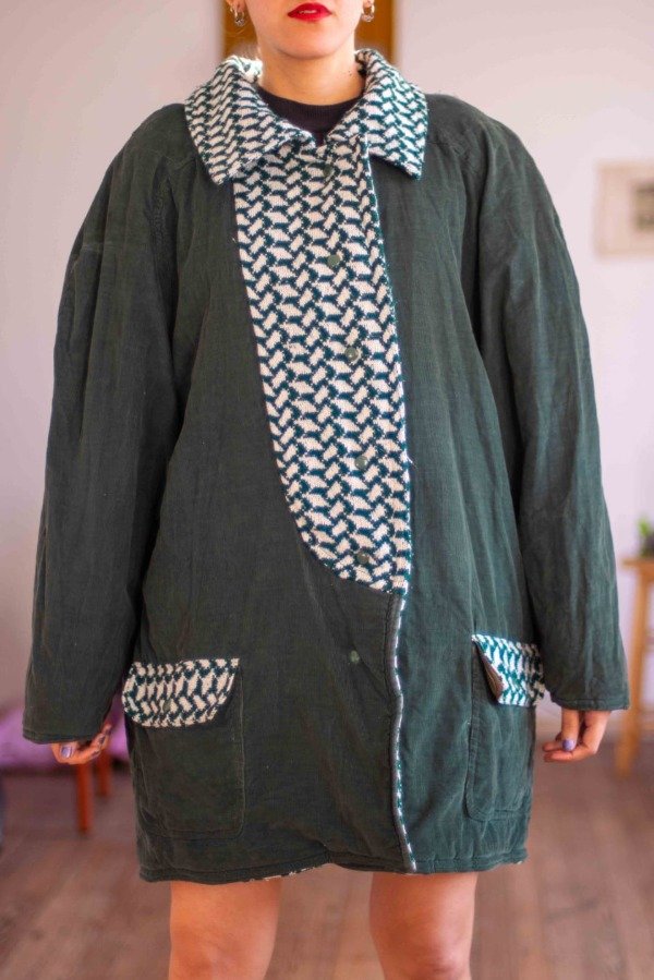 Producto - Camperón Reversible Oliva Talle: XL