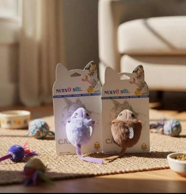 Producto - Juguete Sonoro Ratitas Divertido Para Gato Mascotas#13518
