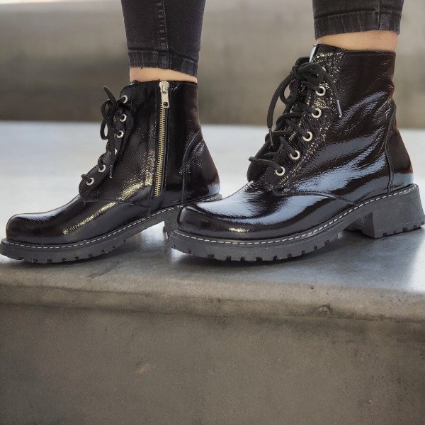 Producto - Borcego de Cuero Vacuno Charol - Modelo 170