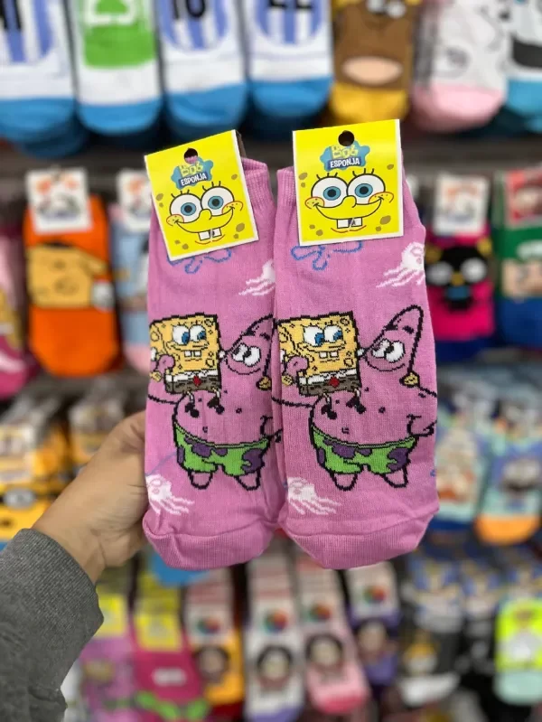 Producto - Media soquete doble hilado Bob esponja