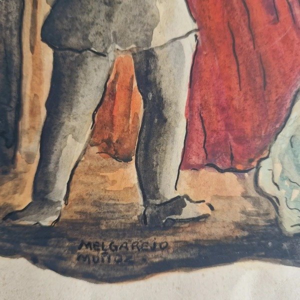 Producto - Melgarejo Muñoz, Wladimiro - Escena de interior, acuarela - 2