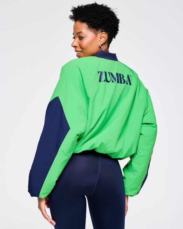 Producto - Zumba Out Loud Color Blocked Raglan Puffer Jacket - 1
